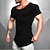 levne Pánská trička pro volný čas-Pánské Tričko Bez vzoru Tričkový Ležérní Dovolená Krátký rukáv Oblečení Bavlna Sportovní Módní Lehký Sval