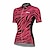 cheap Women&#039;s Cycling Clothing-21Grams Women&#039;s Cycling Jersey Short Sleeve Bike Top with 3 Rear Pockets Mountain Bike MTB Road Bike Cycling Breathable Quick Dry Moisture Wicking Red Zebra Spandex Polyester Sports Clothing Apparel