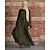 billige Arabisk muslim-Dame Arabisk kjole Kaftan-kjole Cosplay Abaya Arabisk Muslim Ramadan Helfarge Voksen Kjole Fest, Halloween