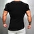 abordables T-shirts décontractés pour hommes-Homme T shirt Tee Plein Col Ras du Cou Casual Vacances Manche Courte Vêtement Tenue Coton Sportif Mode Léger Muscle