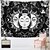 cheap Boho Tapestry-Tarot Divination Large Wall Tapestry Art Decor Blanket Curtain Picnic Tablecloth Hanging Home Bedroom Living Room Dorm Decoration Mysterious Bohemian Moon Sun Star Black White