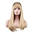 Недорогие старший парик-16 дюймов ombre блондинка парики с челкой для женщин длинные светлые натуральные симпатичные прямые синтетические парики термостойкие парики для повседневного косплея (16 футов, блондинка)