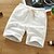 cheap Linen Shorts-Men&#039;s Beach Shorts Linen Shorts Pocket Drawstring Solid Color Plain Short Daily Beach Linen / Cotton Blend Daily Ordinary Green White Micro-elastic / Spring / Summer