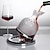 abordables Accessoires pour Bar-carafe à vin rotative de luxe sans plomb verre cristal clair carafe aérateur de vin rouge ensemble élégant pour les amateurs de vin