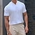 billige Casual T-skjorter for menn-Herre T skjorte عادي V-hals Avslappet Ferie Kortermet Klær Sport Mote Lettvekt Muskel