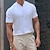 baratos Camisetas masculinas casuais-Homens Camiseta Tecido Decote V Casual Feriado Manga Curta Roupa Esportes Moda Leve Músculo