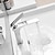 abordables Clásico-Grifo para lavabo de baño - clásico / cascada de níquel cepillado / electrochapado / acabados pintados Grifos monomando de un orificio para baño en el centro