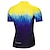 billige Herretrøyer-21Grams Men&#039;s Cycling Jersey Short Sleeve Bike Top with 3 Rear Pockets Mountain Bike MTB Road Bike Cycling Breathable Moisture Wicking Quick Dry Reflective Strips Yellow Red Blue Polyester Sports