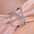 voordelige Sieraden-Vrouw Statement Ring Bruiloft Meerlaags Zilver Messinki Patroon Luxe Elegant Modieus 1 stuk / Dames