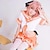 billige Anime-kostymer-Inspirert av Skjebne / opphold natt Astolfo Anime  &quot;Cosplay-kostymer&quot; Japansk Halloween Skoleuniformer Stribe Kortermet Halsklut Skjørt Topp Til Dame / Hodeplagg / Hodeplagg