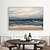 baratos Pinturas de Paisagens-Pintura a óleo pintada à mão arte da parede moderna abstrata praia marinha decoração para casa decoração lona rolada sem moldura não esticada