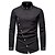 cheap Men&#039;s Tuxedo Shirts-Men&#039;s Embroidered Asymmetric Lapel Long-Sleeved Shirt Fashion Casual Slim Fit Oblique Button Western Denim Top Shirt