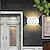 abordables luces de pared al aire libre-Luz de pared led para exteriores, resistente al agua, ip65, 8w, iluminación hacia arriba y hacia abajo, lámpara de pared curvada de doble cabeza para interiores, lámpara de dormitorio moderna,