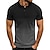 preiswerte Poloshirts für Herren-Herren-T-Shirt Ärmel Colour Block Henley Medium Spring&amp;amp; sommergrün weiß grau schwarzrot