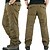 billige Cargobukser-Herre Hold Varm Ripstop Polyester Sort Brun