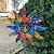 billige Statuer-7 farver suncatcher boligdekoration regnbue sol dekoration vedhæng have hjem stue dekoration arrangement 25*25cm/10*10inches