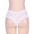 זול הלבשה תחתונה סקסית-בגדי ריקוד נשים תחרה פשוט פרח תחתונים לבנים סטרצ&#039;י (נמתח) מותן נמוך ניילון חלק 1 לבן S