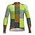cheap Men&#039;s Jerseys-21Grams Men&#039;s Cycling Jersey Long Sleeve Bike Jersey Top with 3 Rear Pockets Mountain Bike MTB Road Bike Cycling Breathable Moisture Wicking Quick Dry Reflective Strips Yellow Blue Purple Graphic