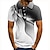 billiga pikétröja för män-Herr POLO Shirt Tennisskjorta Golftröja 3D Grafiska tryck Linjär Krage Vit Purpur Grön Grå 3D-tryck Hem Födelsedag Kortärmad Button-Down Kläder Polyester Mode Häftig Dagligen Ledigt