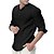 cheap Men&#039;s Casual Shirts-Men&#039;s Casual Shirt Solid Color Turndown Street Casual Button-Down Long Sleeve Tops Casual Fashion Breathable Comfortable White Black Gray / Spring / Summer