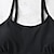 cheap Tankinis-Women&#039;s Swimwear Tankini 2 Piece Plus Size Swimsuit Slim for Big Busts Solid Color Blue Black Black Camisole Padded Strap Bathing Suits Sports Casual Sexy / New / Padded Bras