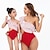 cheap Swimsuits-Mommy and Me Swimsuit Striped Color Block Red Sleeveless Adorable Matching Outfits