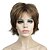 billige ældre paryk-karen paryk kort lag langt hår fuldsyntetisk paryk 12tt26 brune highlights