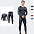 cheap Activewear Sets-Men&#039;s 2 Piece Activewear Set Workout Outfits Athletic 2pcs Long Sleeve Breathable Quick Dry Moisture Wicking Fitness Running Jogging Training Exercise Sportswear Skinny Solid Colored Dark Grey White
