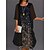 cheap Women&#039;s Dresses-Women&#039;s Two Piece Dress Knee Length Dress Black Half Sleeve Color Gradient Print Spring Summer Round Neck Stylish Casual Modern 2022 S M L XL XXL 3XL