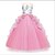 cheap Movie &amp; TV Theme Costumes-Princess Unicorn Dress Flower Girl Dress Girls&#039; Movie Cosplay A-Line Slip Vacation Dress Purple Rosy Pink Rainbow Dress Halloween Children&#039;s Day Masquerade Polyester Tulle