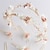 olcso Hajformázási kiegészítők-rózsaszín virágos korona fejpánt és hajtűk színes hajpánt virág tiara menyasszonyi haj kiegészítők hajtűkészlet hajékszerek nőknek
