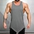 cheap Tank Tops-Men&#039;s Tank Top Vest Top Undershirt Plain U Neck Sport Daily Sleeveless Irregular Hem Clothing Apparel Stylish Muscle Workout