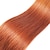 baratos 4 conjuntos de cabelo natural-4 pacotes Tecer Cabelo Cabelo Brasileiro Liso Extensões de cabelo humano Cabelo humano remy Tramas de cabelo pré-colorido 10-24 polegada Laranja Feminino