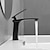 abordables Clásico-Grifo para lavabo de baño - clásico / cascada de níquel cepillado / electrochapado / acabados pintados Grifos monomando de un orificio para baño en el centro