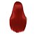 voordelige Pruiken-rode pruik voor lang steil haar synthetische natuurlijke look middelste deel cosplay halloween pruik