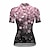 cheap Cycling Jerseys-21Grams® Women&#039;s Short Sleeve Cycling Jersey With 3 Rear Pockets Summer Bicycle Riding Bike Top Breathable Quick Dry Moisture Wicking Spandex Polyester Green Purple Pink Floral Botanical Mountain Bike