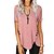 cheap Basic Women&#039;s Tops-Women‘s Casual Short-Sleeved Top V-Neck Zipper Solid Color Button T-shirt Blouse