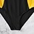 cheap Diving Suits &amp; Rash Guards-Women&#039;s Swimwear Rash Guard Diving Swimsuit Color Block Blue Orange Red Yellow Padded Scoop Neck Bathing Suits New Casual Sports / Strap / Padded Bras / Slim / Strap