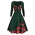 Χαμηλού Κόστους Ιστορικές &amp; Vintage Στολές-ρετρό vintage φόρεμα κοκτέιλ της δεκαετίας του 1950 vintage φόρεμα φόρεμα φόρεμα flare φόρεμα χριστουγεννιάτικο πάρτι γυναικεία εκδήλωση / φόρεμα φεστιβάλ πάρτι