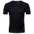 hesapli Erkek Tişörtleri ve Atletleri-Erkek T gömlek Tek Renk V Yaka Haki Beyaz Siyah Günlük Tatil Giyim Sporlar Moda Hafif Büyük ve uzun / Yaz / Kısa Kollu