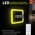 cheap Testers &amp; Detectors-RGB LED Digital Square Wall Clock Thermometer Mirror Hollow Modern Design Colorful Clocks Alarm For Home Living Room Decorations