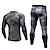 cheap Activewear Sets-Men&#039;s 2 Piece Activewear Set Workout Outfits Athletic 2pcs Long Sleeve Breathable Quick Dry Moisture Wicking Fitness Running Jogging Training Exercise Sportswear Skinny Solid Colored Dark Grey White
