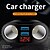 cheap Car Charger-Factory Outlet 55 W Output Power USB Car USB Charger Socket USB Charging Cable CE Certified For Cellphone Universal D2 1 pc