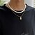 cheap Jewelry-Choker Necklace Chrome Men&#039;s Dainty Simple Fashion Classic Bear Cute Cool irregular Necklace For Wedding Gift Daily / Engagement