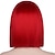 Недорогие Парик из искусственных волос без шапочки-основы-женский красный парик короткий красный парик боб с челкой естественный вид мягкий синтетический парик милый парик вечеринка косплей хэллоуин 12 дюймов парики для рождественской вечеринки