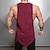 cheap Tank Tops-Men&#039;s Tank Top Vest Top Undershirt Plain U Neck Sport Daily Sleeveless Irregular Hem Clothing Apparel Stylish Muscle Workout