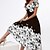 Χαμηλού Κόστους Γυναικεία Φορέματα-Γυναικεία Φόρεμα σε γραμμή Α Φόρεμα ριχτό από τη μέση και κάτω Μίντι φόρεμα Λευκό Μαύρο Θαλασσί Γκρίζο Ρουμπίνι Κοντομάνικο Φλοράλ Πεταλούδα Ζώο Στάμπα Άνοιξη Καλοκαίρι Στρογγυλή Ψηλή Λαιμόκοψη
