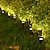 baratos Luzes e lanternas de caminho-Luzes de gramado de energia solar ao ar livre luz de chama led branco quente lâmpada de espiga para jardim jardim paisagem gramado iluminação de estrada