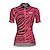 cheap Women&#039;s Cycling Clothing-21Grams Women&#039;s Cycling Jersey Short Sleeve Bike Top with 3 Rear Pockets Mountain Bike MTB Road Bike Cycling Breathable Quick Dry Moisture Wicking Red Zebra Spandex Polyester Sports Clothing Apparel