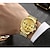 voordelige Mechanische Horloges-ontheedge heren horloges luxe mode zakelijke quartz horloge roestvrij staal waterdichte klok chronograaf